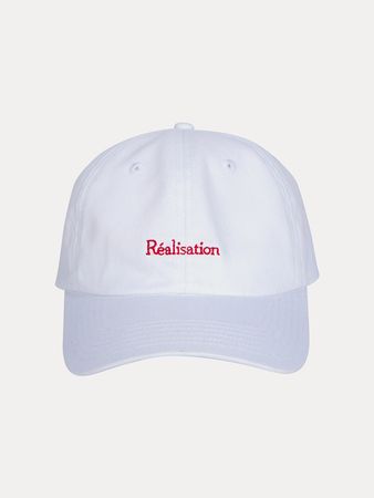 Real Logo Cap | White Baseball Cap | Réalisation Par