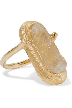 1064 Studio | Silence 17 gold-plated and resin ring | NET-A-PORTER.COM