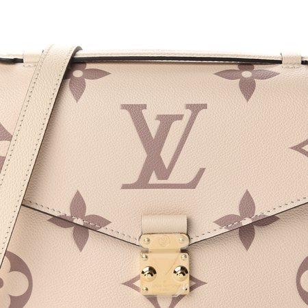 Louis Vuitton LOUIS VUITTON Empreinte Monogram Giant Pochette Metis Creme  Bois De Rose 644153, FASHIONPHILE