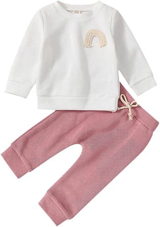 Amazon.com: Thorn Tree Newborn Baby Girls Clothes Cotton Suit Cute Baby Kid Infant Toddler Play Wear Fall Winter Rainbow Outfits: Clothing, Shoes & Jewelry