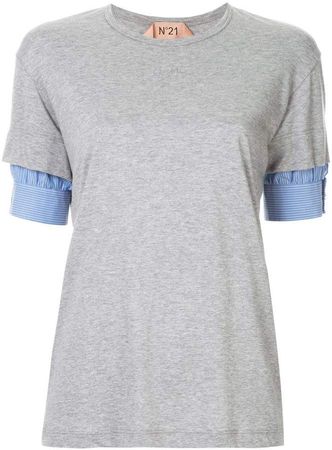 layered sleeve T-shirt