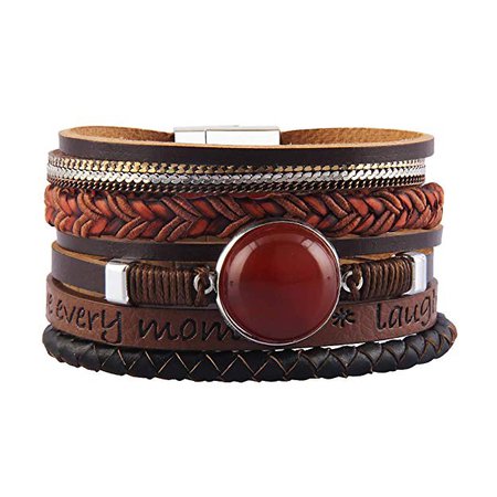 AZORA Leather Cuff Bracelet