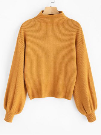 Orange knit sweater