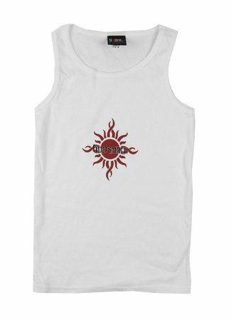 Godsmack Sun Logo Juniors White Tank Top Shirt New Official GIANT Brand | eBay