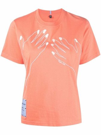 MCQ hands-print T-shirt with Express Delivery - FARFETCH