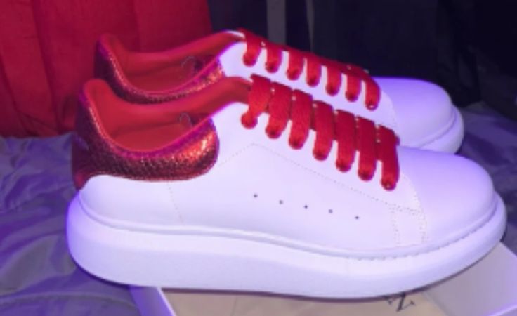Red White Alexander McQueen Sneakers