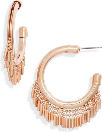 8 Other Reasons x Draya Michele Abigail Fringe Hoop Earrings | Nordstrom
