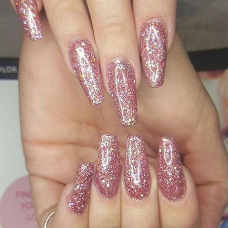 Pinterest - Glitter coffin nails designs are so perfect for this season! Hope they can inspire you and read the article to get the galle | Nails Art Desgin