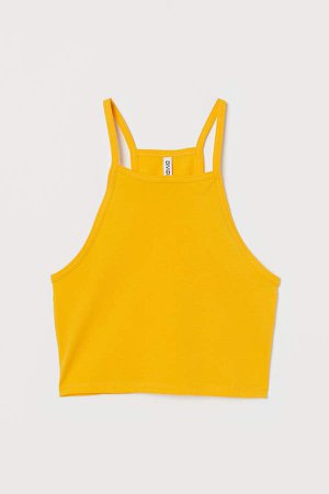 Short Camisole Top - Yellow