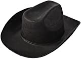 Amazon.com: Funny Party Hats Black Cowboy Hat - Cowboy Hats - Western Hat - Unisex Adult Cowboy Hat - Cowboy Costume Accessories: Toys & Games