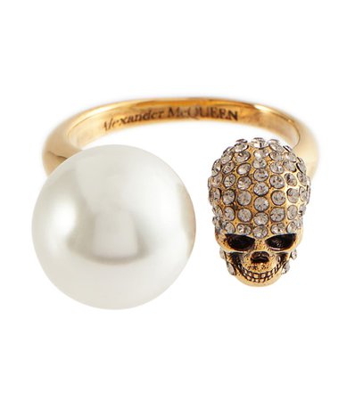 Alexander McQueen - Skull embellished ring | Mytheresa