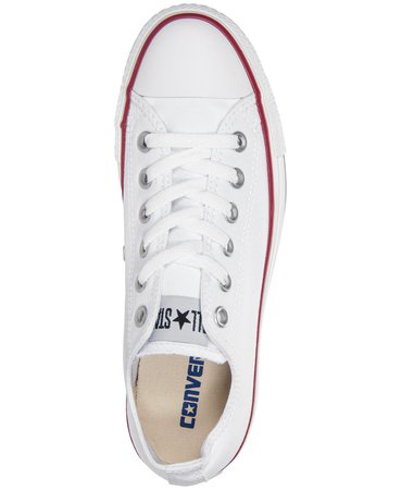 Converse Women's Chuck Taylor All Star Ox Casual Sneakers from Finish Line & Reviews - Finish Line Athletic Sneakers - Shoes - Macy's white