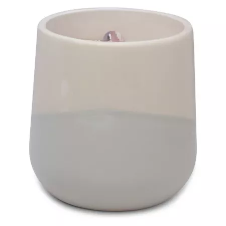 12oz Angled Color Block Ceramic Jar Candle White Pumpkin Latte - Vineyard Hill Naturals By Paddywax : Target