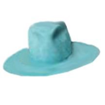 Felt hat - turquoise