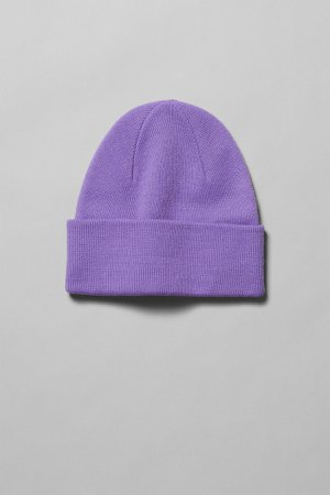 Hero Knit Beanie - Purple - Hats - Weekday GB