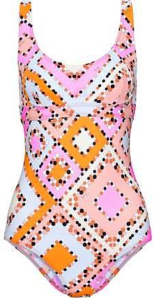 Open-back Printed Underwired Swimsuit