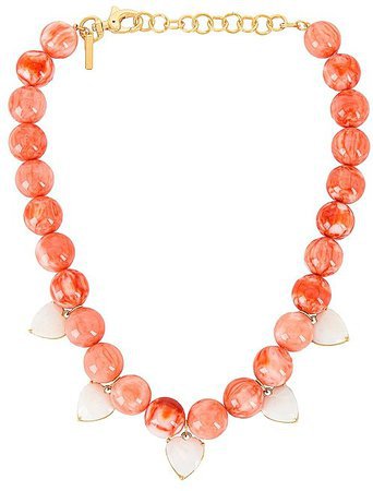 lele sadoughi Heart Charm Country Club Necklace | ShopLook