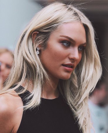 femme fatale on Twitter: "Candice Swanepoel with platinum blonde hair. Art.… "