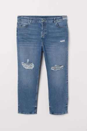 H&M+ Boyfriend Low Jeans - Blue
