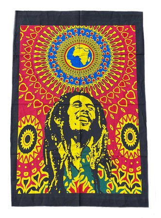BoB Marley Mandala Tapestry Hippy Wall Hanging | Etsy
