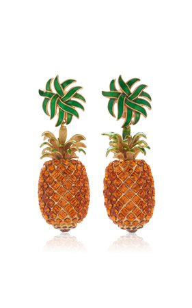 Pineapple Drop Earrings by Dolce & Gabbana | Moda Operandi