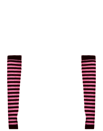 arm warmers / striped mittens png