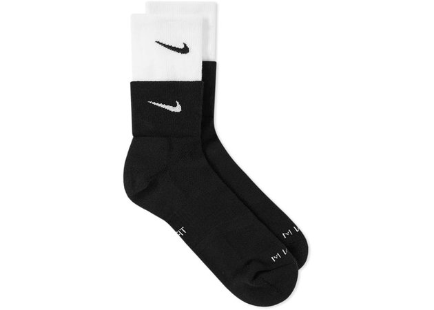 Nikelab x MMW Double Layer Socks Black - SS18