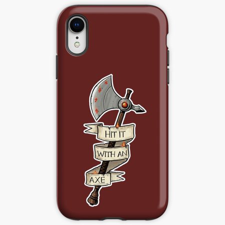 "D&D - Fighter - Hit It With An Axe" iPhone Case & Cover by sheppard56 | Redbubble