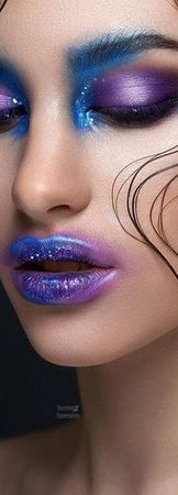 Turquoise Purple Makeup