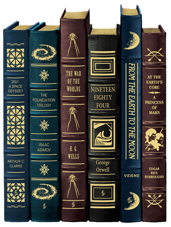 science fiction book volumes png