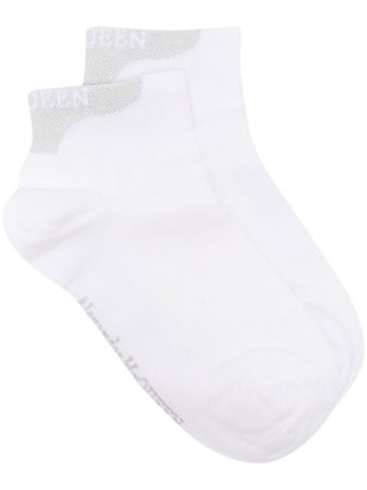 Alexander McQueen Intarsia Logo Ankle Socks - Farfetch
