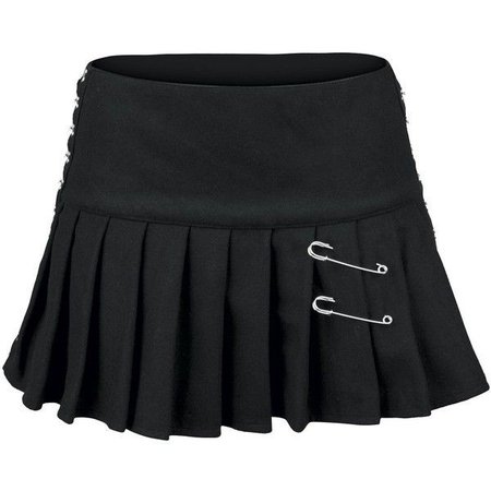 black skirt lolita goth