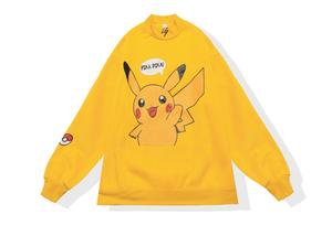 Pikachu Turtleneck Pullover - Yellow, Pink – e-girlfactory.com