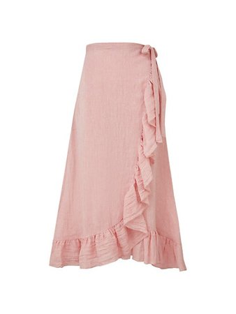 Lisa Marie Fernandez Ruffle Wrap Skirt | SaksFifthAvenue
