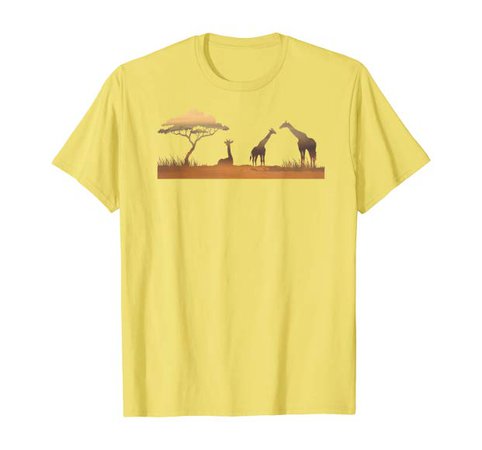 Giraffe T-shirt, African Safari, Afrika Hippy by Zany Brainy
