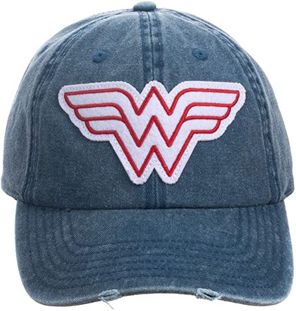 Bioworld Wonder Woman Comic Book Superhero Distressed Dad Hat : Clothing, Shoes & Jewelry
