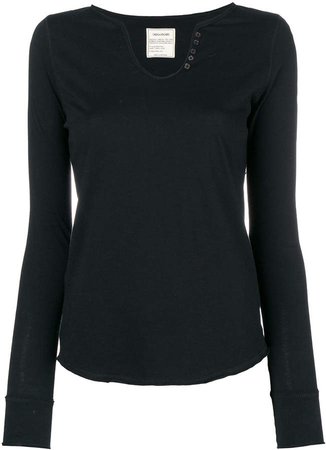 Zadig&Voltaire longsleeved buttoned T-shirt