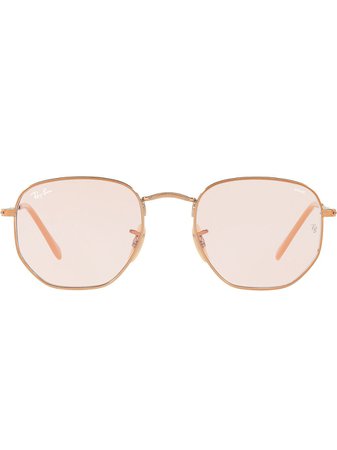 Ray-Ban Hexagonal Flat Sunglasses - Farfetch