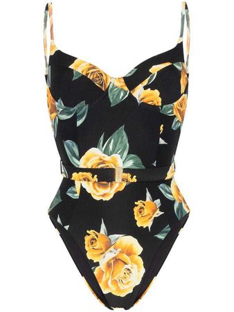 ONIA Danielle floral print swimsuit