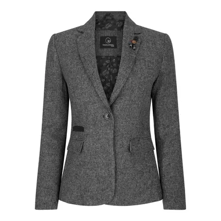Grey tweed blazer