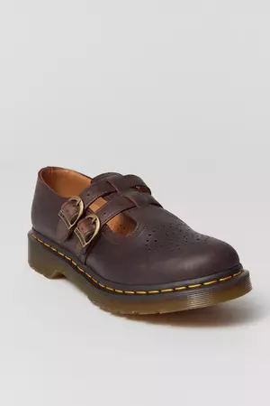 Dr. Martens 8065 Smooth Leather Mary Jane Shoe | Urban Outfitters