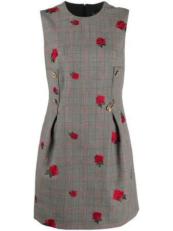 Versace Prince Of Wales rose-jacquard Dress - Farfetch