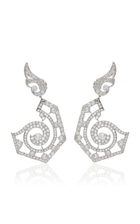 Mega Galaxy Platinum Diamond Earrings By Mindi Mond | Moda Operandi