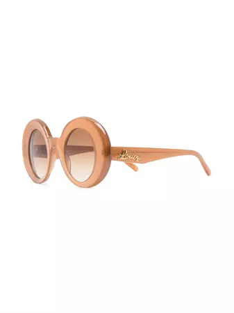 LOEWE logo-detail round-frame Sunglasses - Farfetch