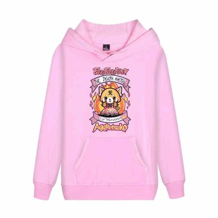 Aggretsuko death metal princess hoodie