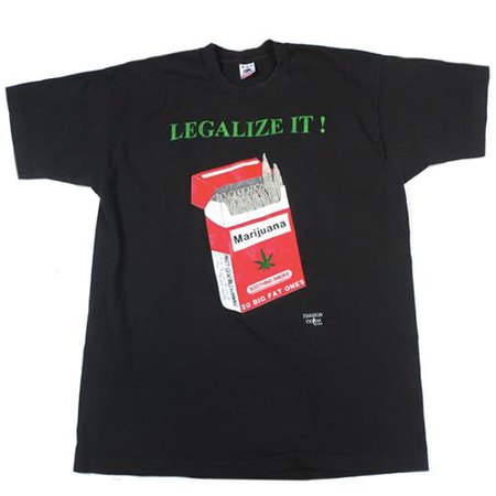 *clipped by @luci-her* Vintage Legalize It! T-Shirt Marijuana Weed Joints Blunts Marlboro 90s – For All To Envy