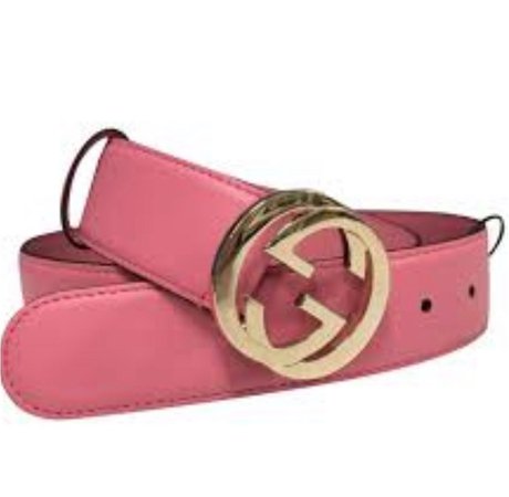 pink Gucci belt