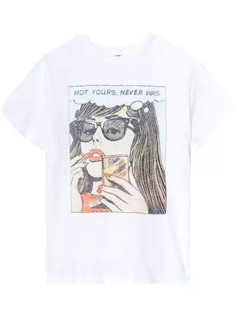 RE/DONE 'Not Yours' graphic-print T-shirt