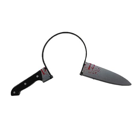 Amazon.com: Bloody Knife Through The Head Novelty Gag Headband Costume Accessory: Toys & Games