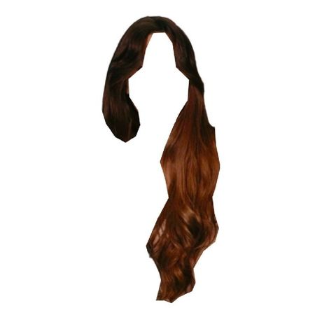long wavy red brown hair curtain bangs